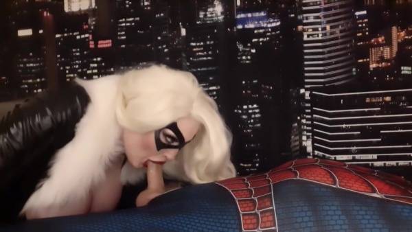 Black Cat - Has A Plan To Steal Spideys Web Fluid on ebonyporntube.net