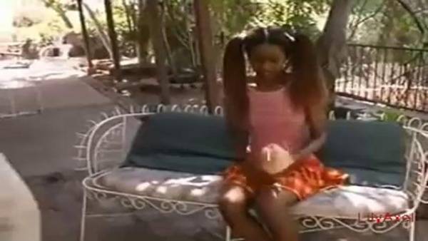 Black teen with pigtails and dirty ideas on her mind is fucking one of her neighbors on ebonyporntube.net