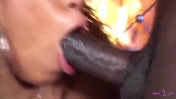 Before Letting His Bbc Thrust Inside The Blonde Ebony Needs To Get Eaten Out Joyfully on ebonyporntube.net