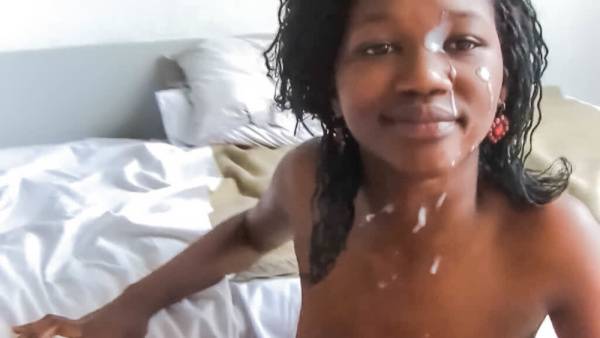 Ebony Teen Facial Cumshot After Getting Railed By A Huge White Cock on ebonyporntube.net