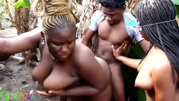 African Gift & Friends: Outdoor Ebony Party with Big Cocks - India - South Africa - Nigeria on ebonyporntube.net