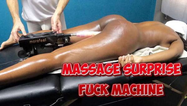 Ebony Sex Machine Surprise: Real Orgasms for a Black Woman during Massage on ebonyporntube.net