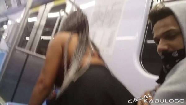 Caah Kabulosa & Vinny Kabuloso Public Quickie on Subway - Big Dick Latina & Ebony Tattooed Babe - Brazil on ebonyporntube.net