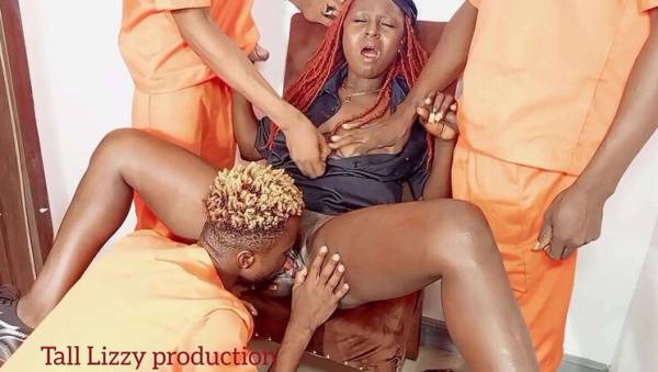 Inmate Fucks Juicy Ebony MILF Warder in Prison Cell on ebonyporntube.net