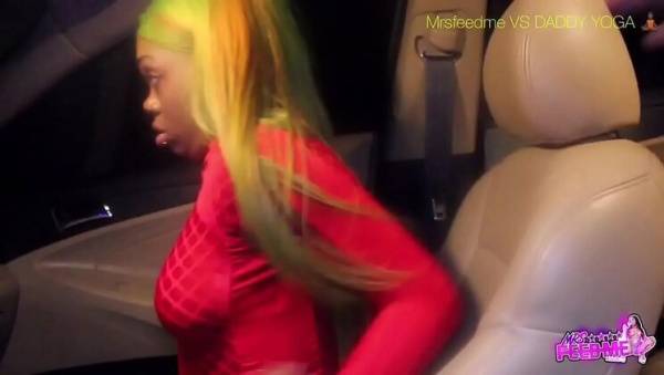Teen Ebony with Big Booty Rides BBC in Hot Car Hookup on ebonyporntube.net