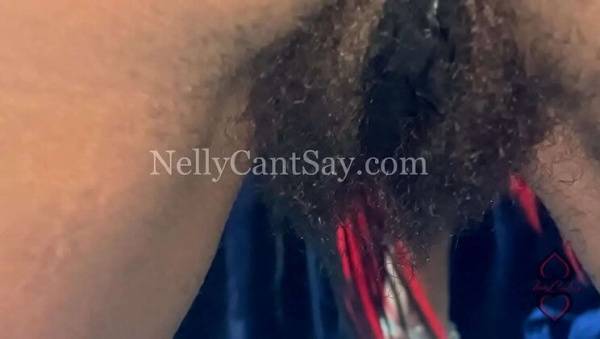 Nellycantsay Hairy Ebony Twerking in Thong - Bush & Natural Pussy Show on ebonyporntube.net
