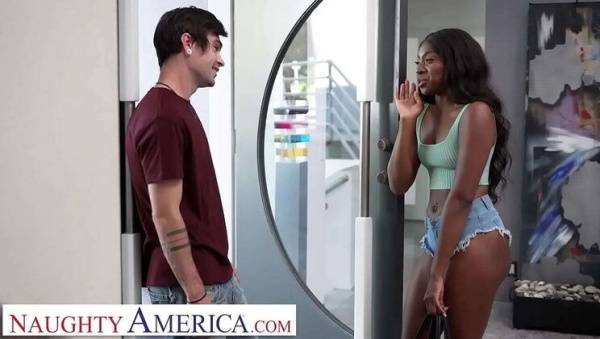 Amari Anne - Hot Ebony Babe Takes Big Dick From Friend's Husband - Usa on ebonyporntube.net