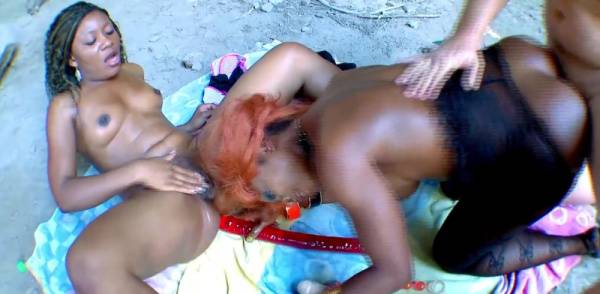 Now this is some holiday with two big boobs big ass ebony girls who likes anal sex and huge dildos on ebonyporntube.net