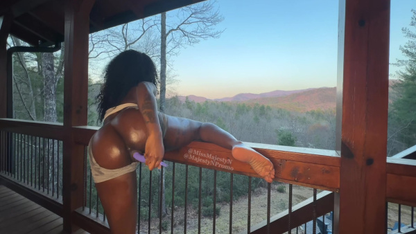 Ebony Fucks Both Holes - Usa on ebonyporntube.net